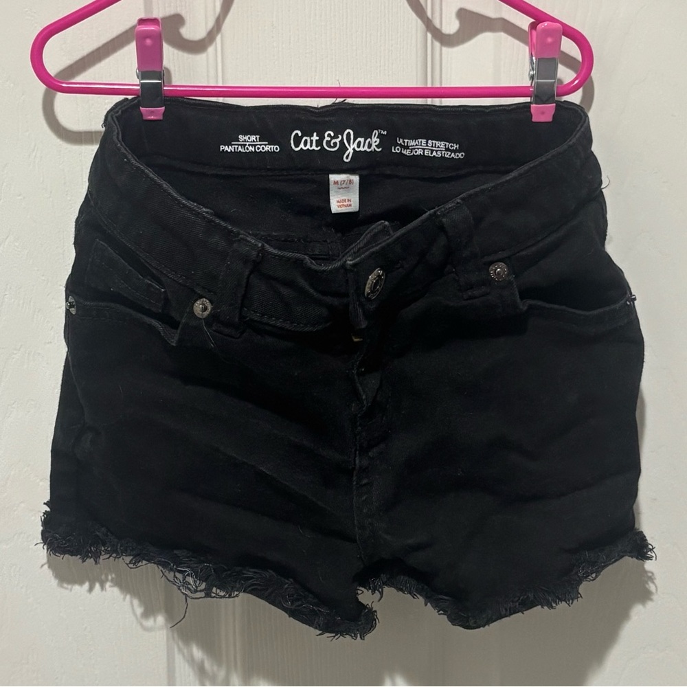 Cat & Jack Black Denim Shorts